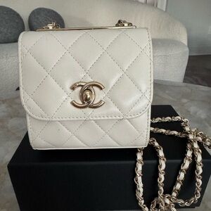 Chanel CC mini trendy in ecru